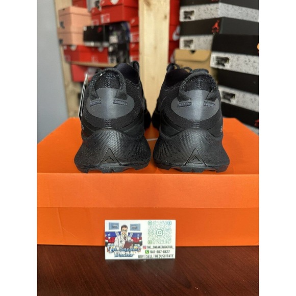 Nike Women's Pegasus Trail 3 GTX Triple Black DC8794-001 Running Multiple Sizes - Picture 5 of 6